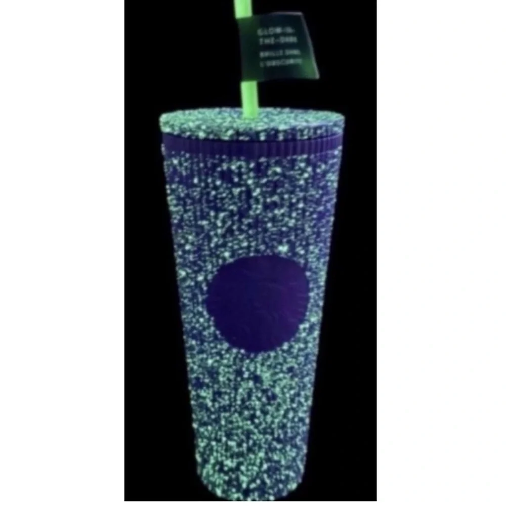 Starbucks Purple Glow in the dark 24oz tumbler